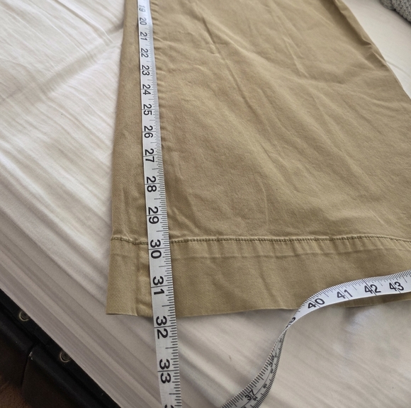 Anthropologie "Continuum Wide Legs" pants In Chartreuse Size 12 - Picture 8 of 10